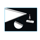 2x2 LED panel with motion sensor for automated energy-saving lighting