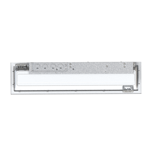 energy efficient LED backlit panel 6x2 with dimmable 0-10V driver and white finish