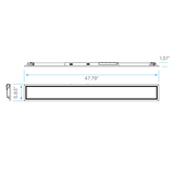rectangular LED ceiling panel 6x4 size with uniform lighting and 110 degree beam angle