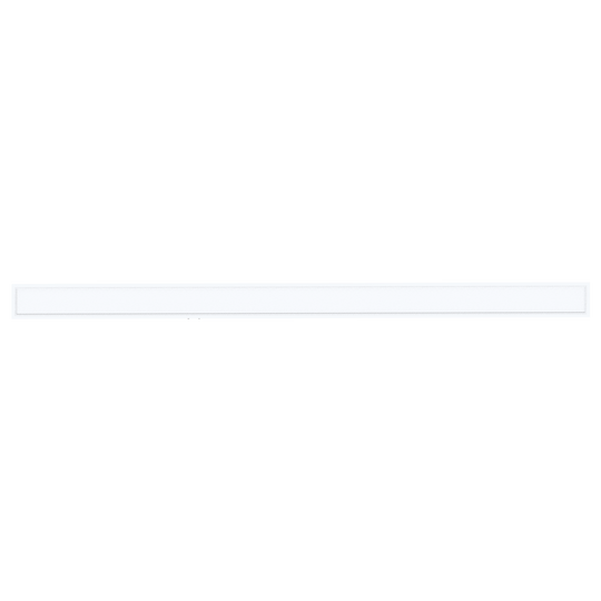 slim 6 inch by 8 foot LED panel light installed in office or commercial ceiling grid