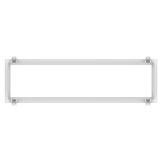 durable white flange kit for 6 inch by 2 foot LED recessed panels