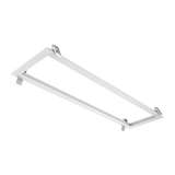 6x2 LED panel flange kit white surface mount frame for backlit panel installation