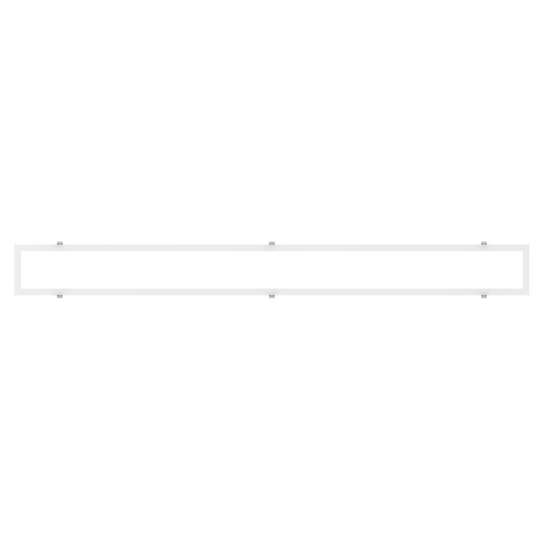 durable white flange kit for 6 inch by 6 foot LED recessed panels