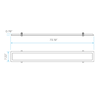 retrofit LED panel flange kit 6x6 size for commercial or residential ceilings