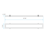 retrofit LED panel flange kit 6x8 size for commercial or residential ceilings