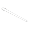 6x8 LED panel flange kit white surface mount frame for backlit panel installation