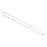 6x8 LED panel flange kit white surface mount frame for backlit panel installation