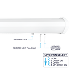 Adjustable LED bed light with 3000K/4000K/5000K color temperature, 0-10V dimming