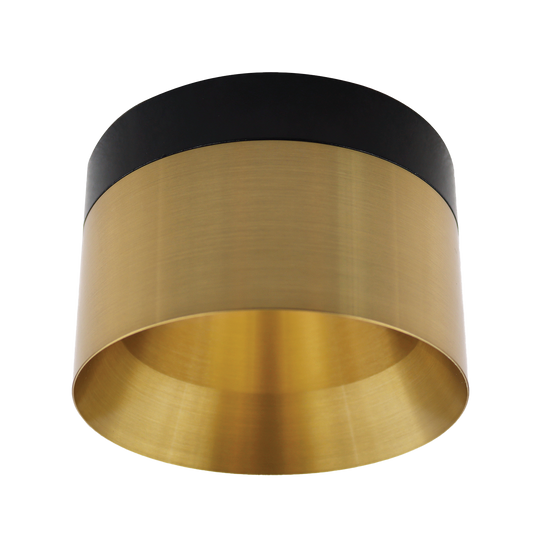 3 Inch Regressed Push N'Lock Trimless Snoot | Brass | Luxrite LR25416