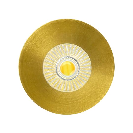 Snap-in-brass-finish-trim-insert-replacement-for-trimless-ceiling-lights