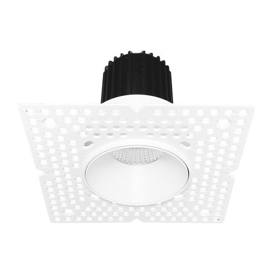 1 Inch Regressed Push N'Lock Trimless LED Downlight | 850Lm | 120V | CCT Selectable | Chatam Collection | Luxrite LR25430/31