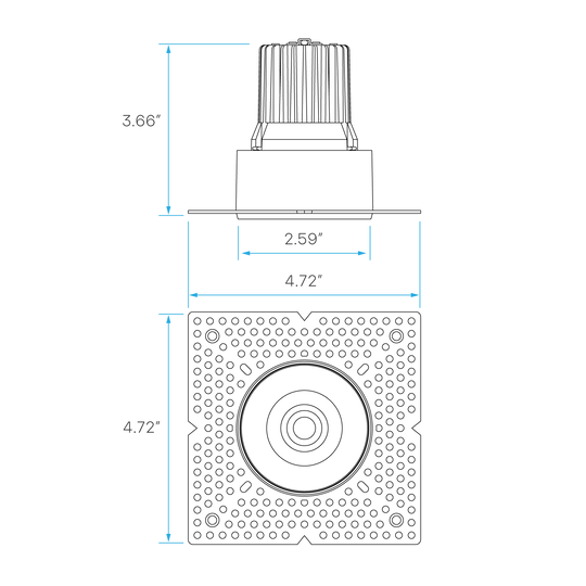 Five-color-selectable-CCT-switch-on-a-trimless-push-n-lock-ceiling-light