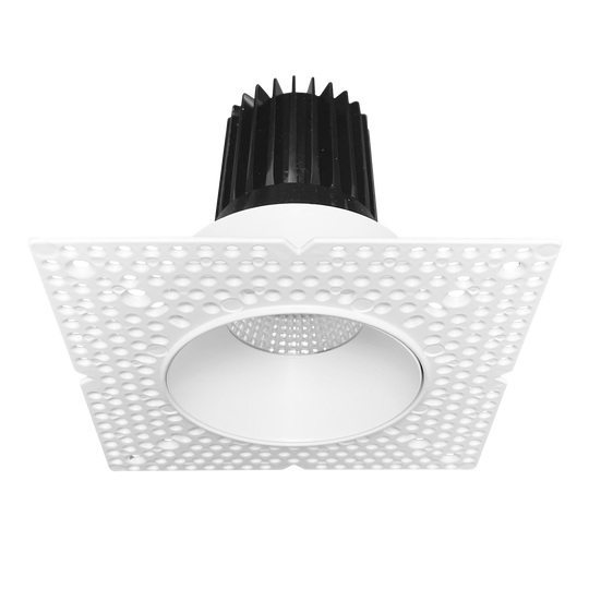3 Inch Regressed Push N'Lock Trimless LED Downlight | 1,100Lm | 120/277V | CCT Selectable | Chatam Collection | Luxrite LR25450/55