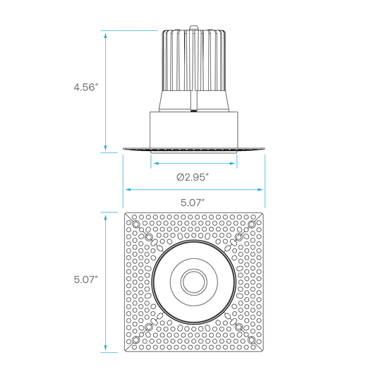 Five-color-selectable-CCT-switch-on-a-trimless-push-n-lock-ceiling-light