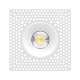 Flush-mount-mud-in-square-white-trimless-3-inch-spotlight-with-universal-voltage