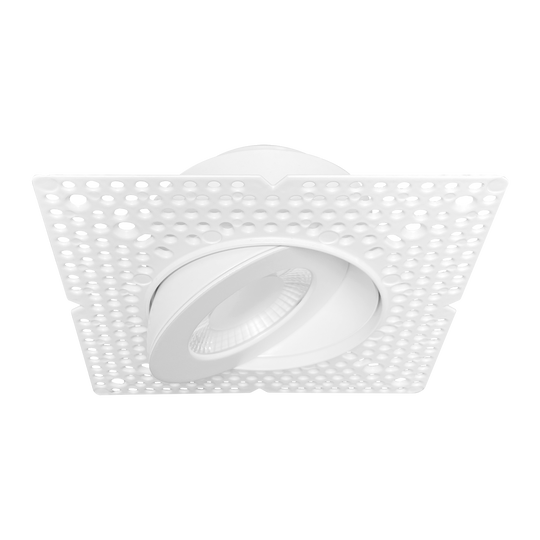 3 Inch Floating Push N'Lock Gimbal Trimless LED Downlight | 900Lm | 120/277V | CCT Selectable | Chatam Collection | Luxrite LR25452
