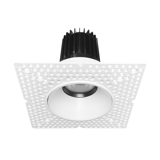 3 Inch Regressed Push N'Lock Zoomable Trimless LED Downlight | 1,100Lm | 120/277V | CCT Selectable | Chatam Collection | Luxrite LR25453