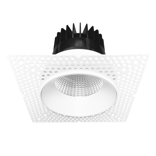 4 Inch Regressed Push N'Lock Trimless LED Downlight | 2K Lm | 120/277V | CCT Selectable | Chatam Collection | Luxrite LR25460/65
