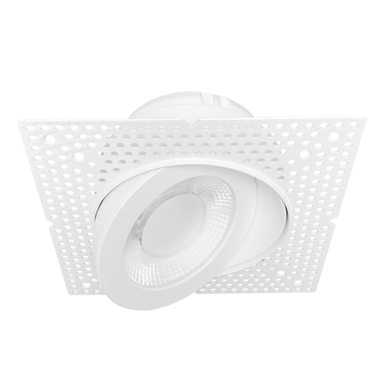 4 Inch Floating Push N'Lock Gimbal HO Trimless LED Downlight | 2,000Lm | 120/277V | CCT Selectable | Chatam Collection | Luxrite LR25462