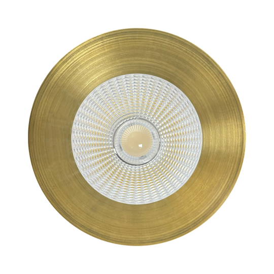 Snap-in-brass-finish-trim-insert-replacement-for-trimless-ceiling-lights-4-inch