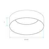 4 Inch Regressed Push N'Lock Trimless Trim | Brushed Nickel | Luxrite LR25467