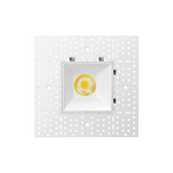 Micro-aperture-one-inch-square-mud-in-recessed-downlight-fixture-white