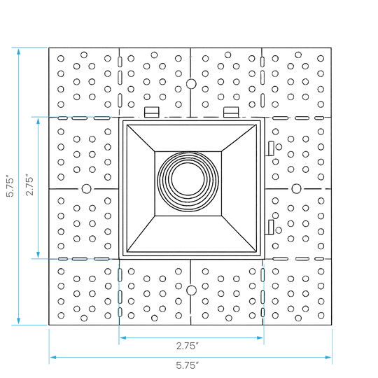 2-inch-square-5CCT-selectable-recessed-spotlight-with-thirty-eight-degree-beam