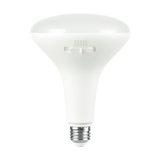 BR40 12W LED bulb with frosted finish, E26 base, 5 CCT selectable color temperatures, and 110-degree beam angle.