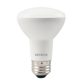 BR20 6W LED bulb with frosted finish, E26 base, 110-degree beam angle, and multiple color temperature options from warm white to daylight.