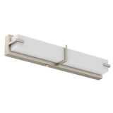 LR32132 24-inch brushed nickel LED vanity wall fixture with 3CCT selectable lighting.