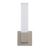 LR32167 14-inch LED vanity wall sconce, square design, brushed nickel, CCT selectable, dimmable, 1050 lumens