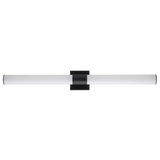 LR32175 48-inch vanity LED bar, round design, black finish, CCT selectable, dimmable, 3000 lumens