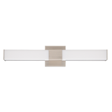 LR32176 24-inch vanity LED bar, square design, brushed nickel finish, CCT selectable, dimmable, 1500 lumens