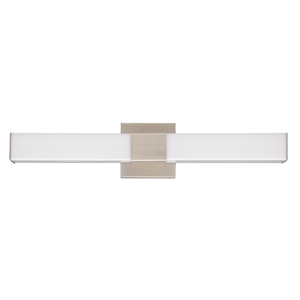 LR32176 24-inch vanity LED bar, square design, brushed nickel finish, CCT selectable, dimmable, 1500 lumens - Available at Electrical Marketplace