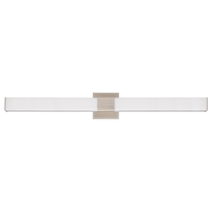 LR32178 36-inch vanity LED bar, square design, brushed nickel finish, CCT selectable, dimmable, 2000 lumens - Available at Electrical Marketplace