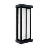 LR40316 16-inch black vertical designer LED wall sconce with CCT selectable lighting