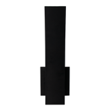 15-inch curved outdoor wall sconce in black finish with CCT selectable lighting
