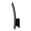 15-inch curved outdoor wall sconce in black finish with CCT selectable lighting