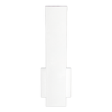 15-inch curved outdoor wall sconce in white finish with CCT selectable lighting