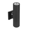 10-inch narrow up-down outdoor cylinder LED light in black, CCT and wattage selectable, model LR40334.