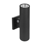 10-inch narrow up-down outdoor cylinder LED light in black, CCT and wattage selectable, model LR40334.