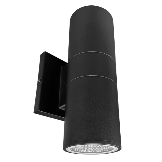 10-inch black up-down outdoor cylinder LED light with 5CCT selectable color temperatures, model LR40335.