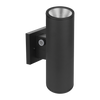 10-inch black up-down outdoor cylinder LED light with selectable wattage and color temperature (LR40336).
