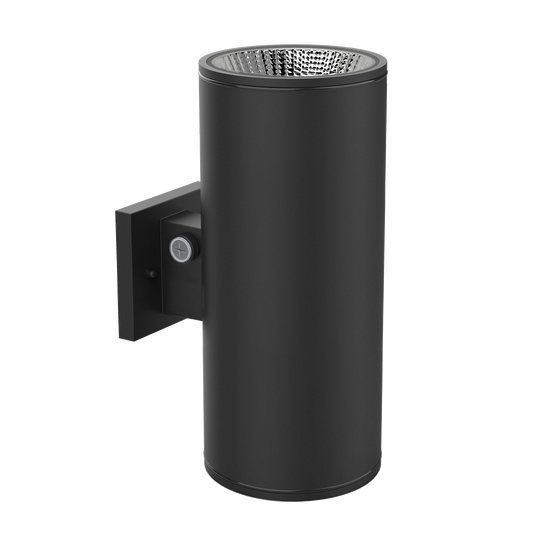 12 Inch Up-Down HO Outdoor Cylinder Wall Sconce | 40W Max | 4.000Lm Max | 3-CCT Selectable | 120/277V