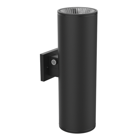 18 Inch Up-Down HO Outdoor Cylinder Wall Sconce | 40W Max | 4.000Lm Max | 3-CCT Selectable | 120/277V