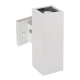 10-inch white up-down outdoor wall sconce with CCT and wattage selectable LED technology, model LR40341.
