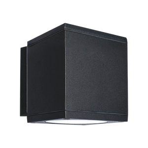 LR40346 4-inch black cube LED wall sconce downlight with CCT selectable lighting - Available at Electrical Marketplace