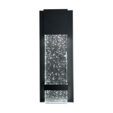 LR40390 14-inch black bubble glass designer LED wall sconce with CCT selectable lighting