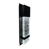 LR40390 14-inch black bubble glass designer LED wall sconce with CCT selectable lighting