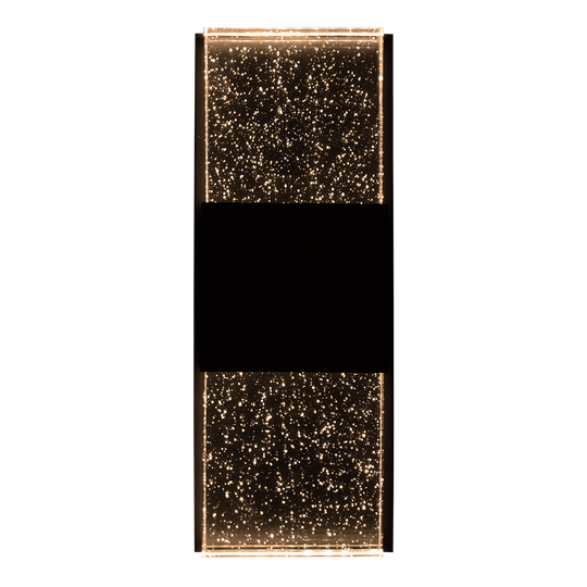 17Inch Up+Downlight Bubble Glass Designer Wall Sconce | 12W | 1.200Lm | 3-CCT Selectable | 120V